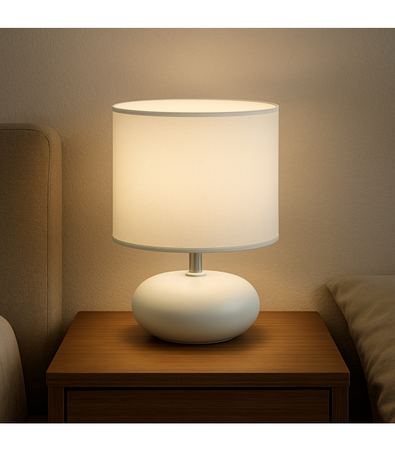 PATI E14 White Table Lamp - Illuminate Your Desk – photo