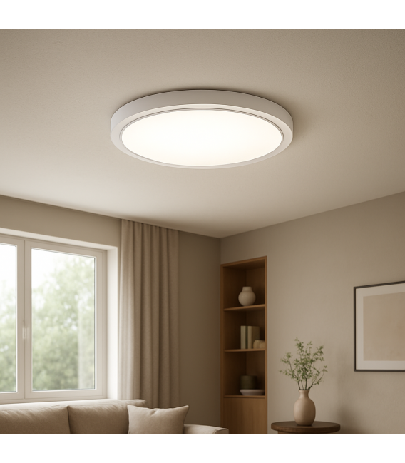 Apparecchio LED da soffitto SOLA C Slim 18W NW - Resistente all'acqua – Foto