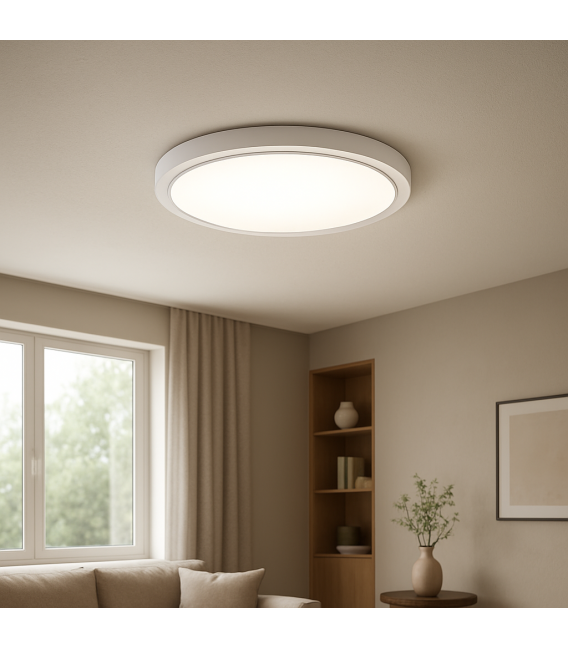 Ceiling LED Luminaire SOLA C Slim 18W NW - Water-Resistant – photo