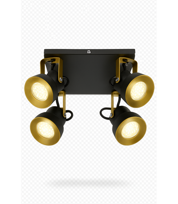 Črna svetilka MARIO GU10 4D -  – fotografija