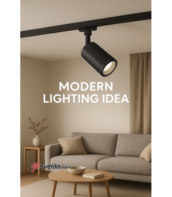 ZULA TRA GU10 Black - Premium Track Light Luminaire – Photo