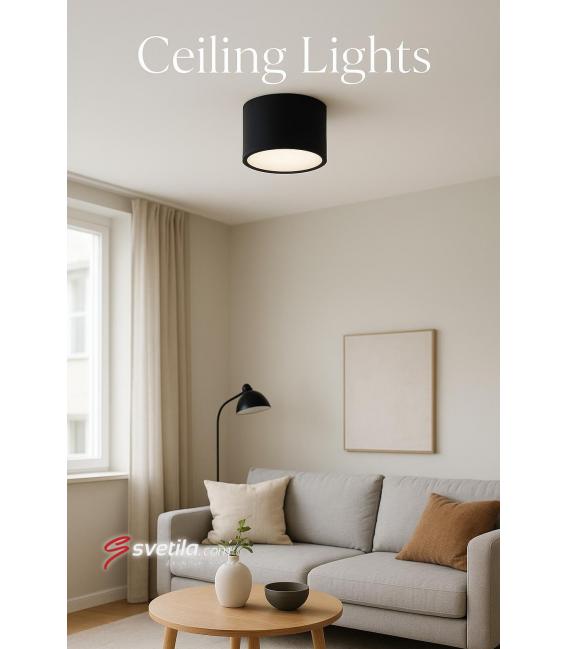 Luminaria LED de techo ROLEN 3W NW Negra – foto