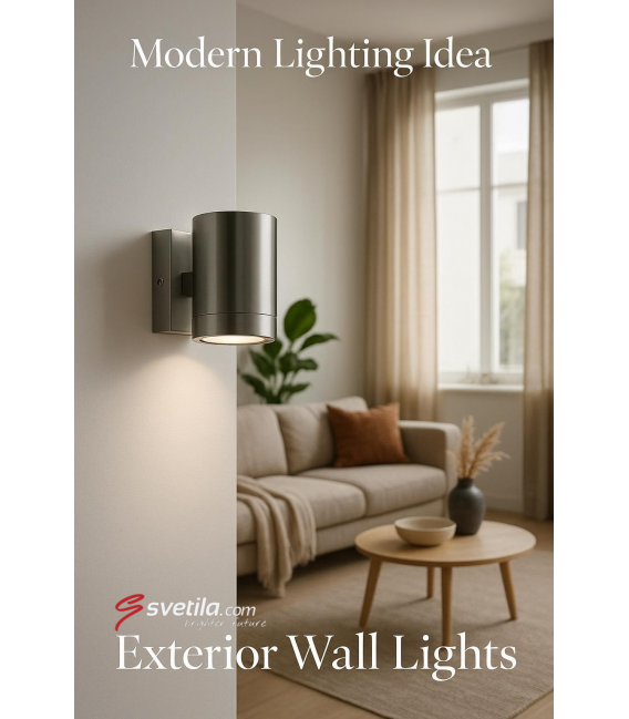 Dustproof ASTER GU10 Inox Outdoor Luminaire – photo