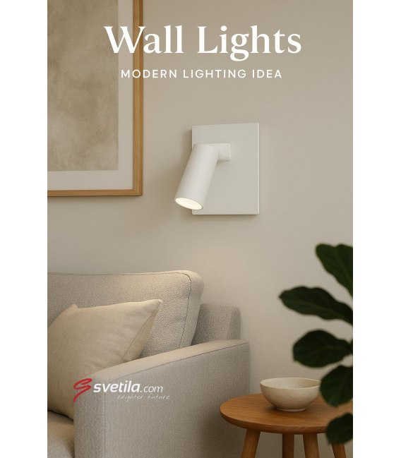 FONO WLL GU10 bela LED svetilka Telefon s polico USB – fotografija