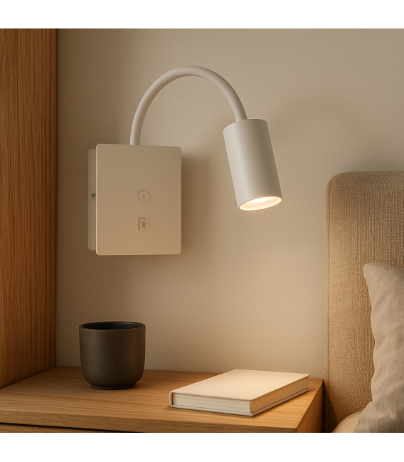 TELO WLL GU10 Apparecchio LED bianco Telefono con mensola USB – Foto