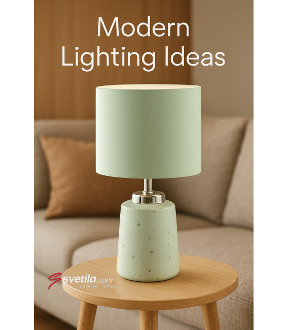 HELENA E14 Lámpara de Sobremesa Blanca/Plateada - Ilumina tu Escritorio – foto