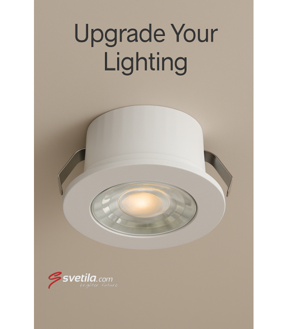 Wasserbeständige LED-Einbauleuchte - Weiß NW – foto