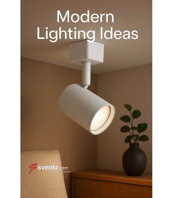 HAGA GU10 White - Premium Track Light Luminaire – photo