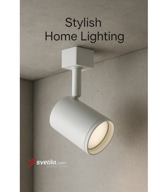 HAGA GU10 bela - Premium tračna svetilka – fotografija