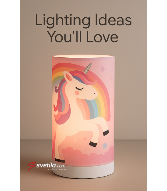 Einhorn MILA LED 3W Gros - Einzigartige Tischlampe – foto