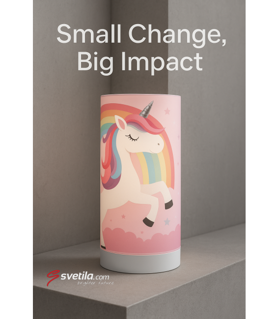 Unicorno MILA LED 3W Gros - Lampada da tavolo unica nel suo genere – Foto