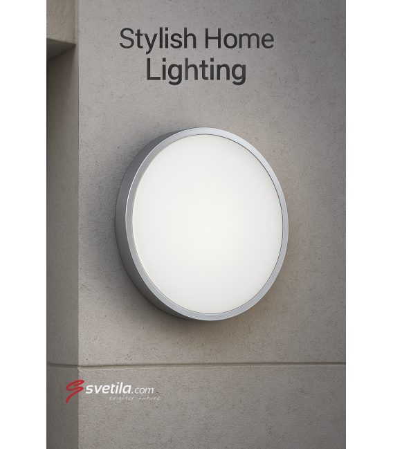 Ceiling LED Luminaire PLANAR 36W NW Silver - Outdoor Facade – photo