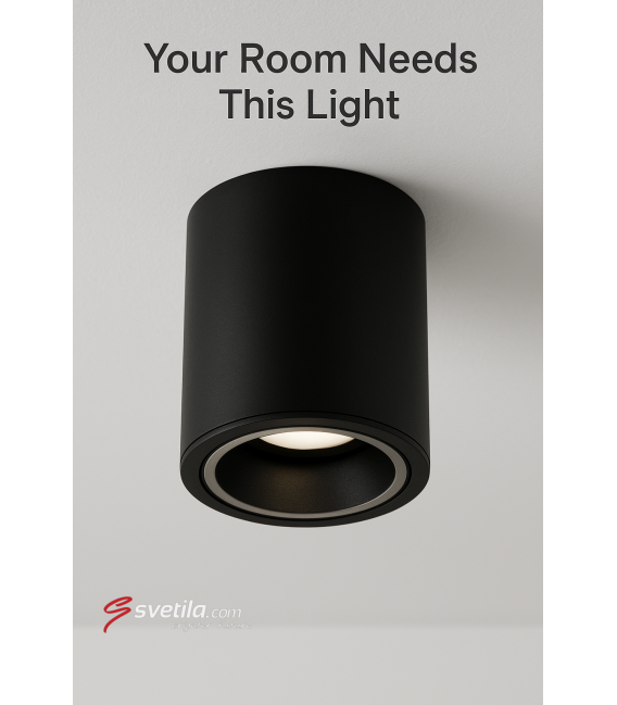 INDI C GU10 Black Ceiling Luminaire – photo