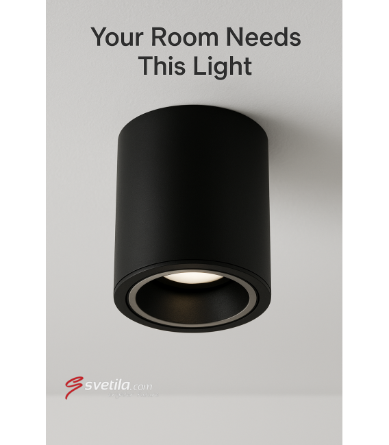 INDI C GU10 Noir Plafonnier – Photo