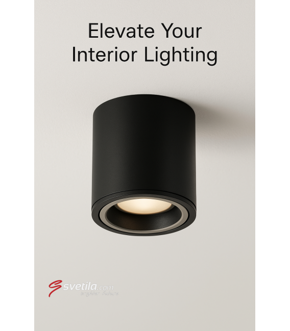 INDI C GU10 Black Ceiling Luminaire – photo