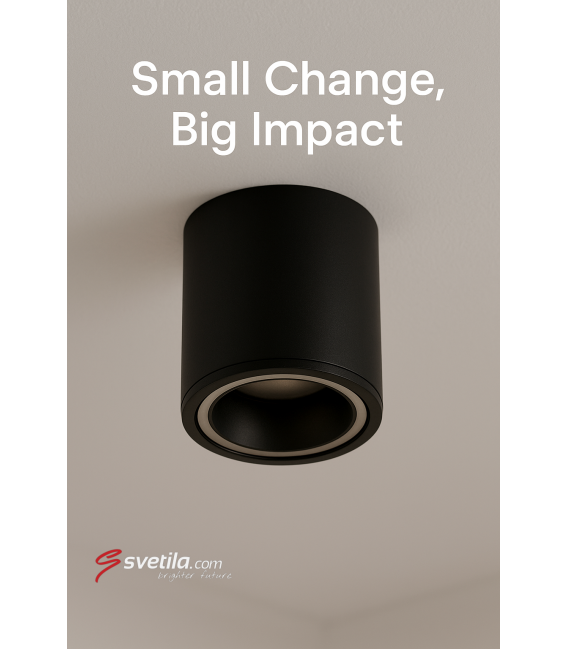 INDI C GU10 nero Apparecchio da soffitto – Foto