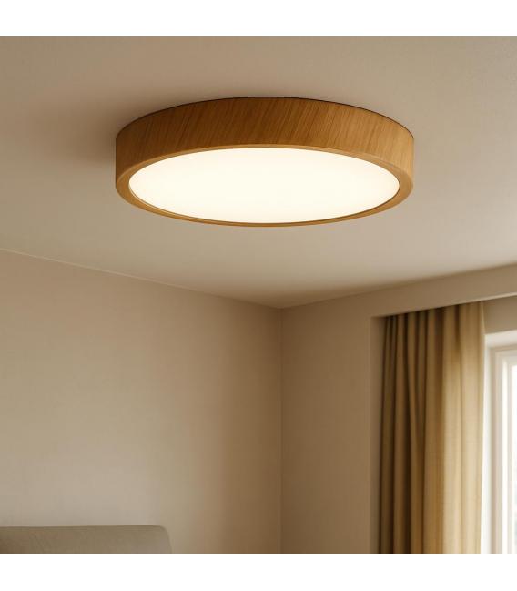 Apparecchio LED da soffitto ATUT C 18W NW - Finitura rovere – Foto
