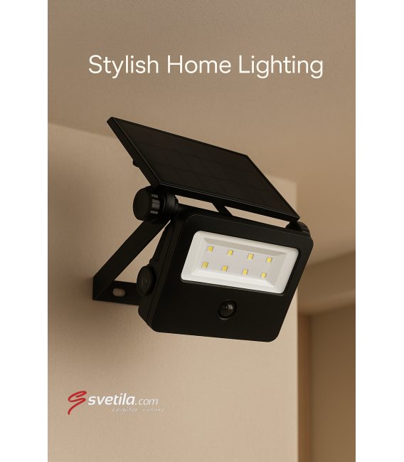 Sončni LED reflektor s senzorjem gibanja - SANTOR 2W CW – fotografija