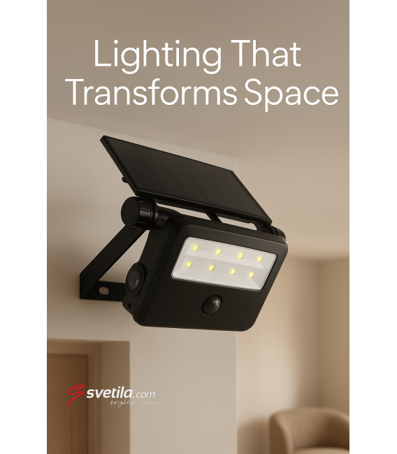 Sončni LED reflektor s senzorjem gibanja - SANTOR 2W CW – fotografija