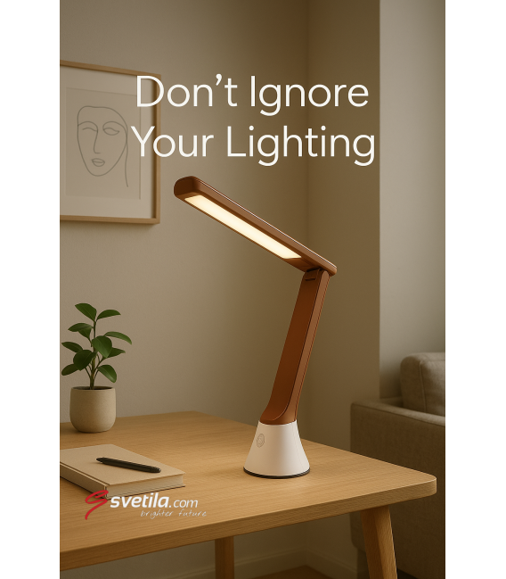 GIBON Lampada da scrivania a LED - Luminosità regolabile e luce bianca – Foto