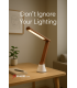 LED GIBON white / brown, brightness & white light adjustable 13567-38654