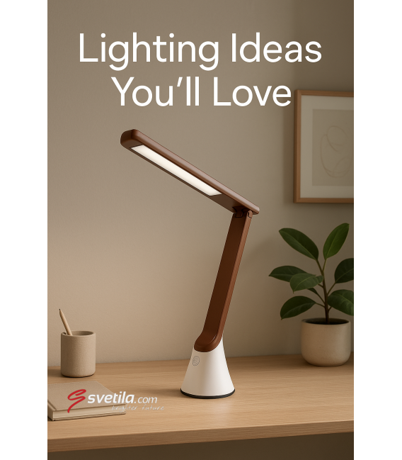 GIBON Lampe de bureau LED - Luminosité réglable et lumière blanche – Photo