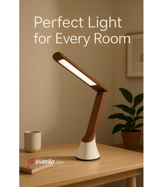 GIBON Lampada da scrivania a LED - Luminosità regolabile e luce bianca – Foto