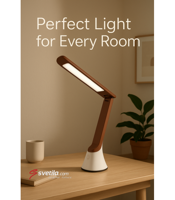 GIBON Lampe de bureau LED - Luminosité réglable et lumière blanche – Photo
