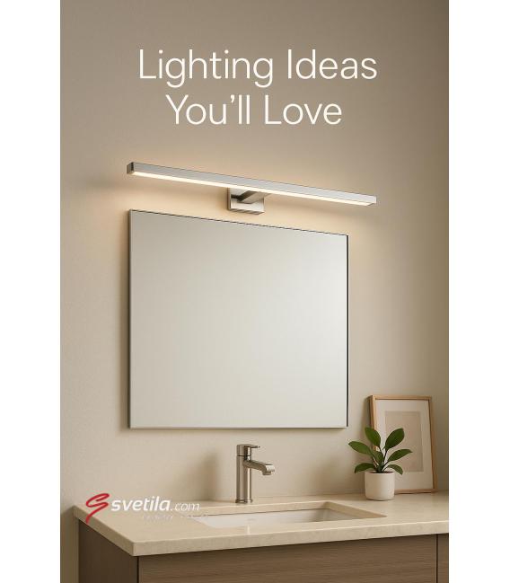 Apparecchio a parete LED resistente all'acqua MARTA 8W Chrome NW – Foto