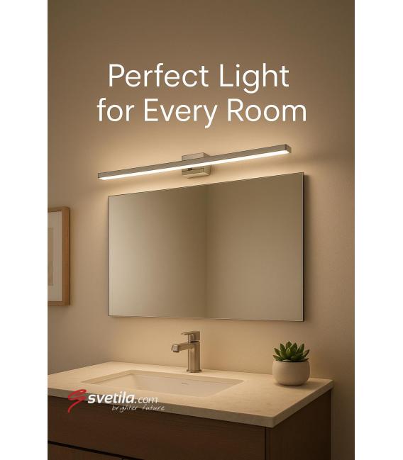 Apparecchio a parete LED resistente all'acqua MARTA 8W Chrome NW – Foto