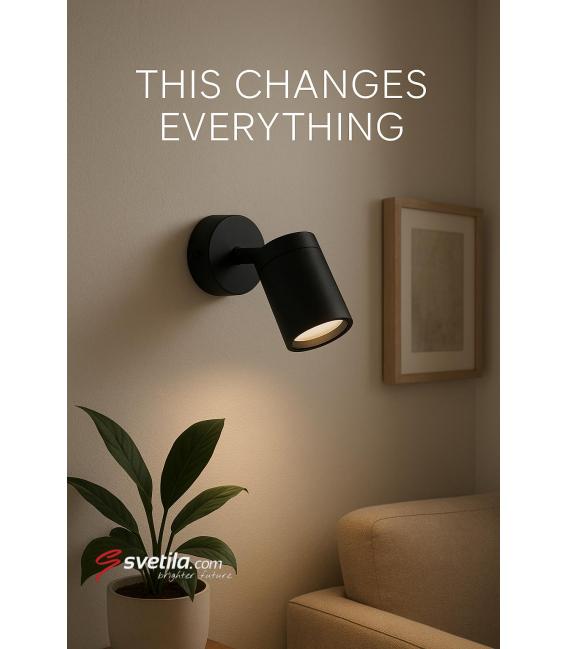 Schwarze TENOR GU10 1C Leuchte - Einzigartige Beleuchtungslösung – foto