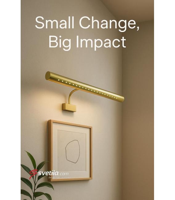 BRENA 6W Antic Brass NW LED Leuchte - Perfekt für Gemälde – foto
