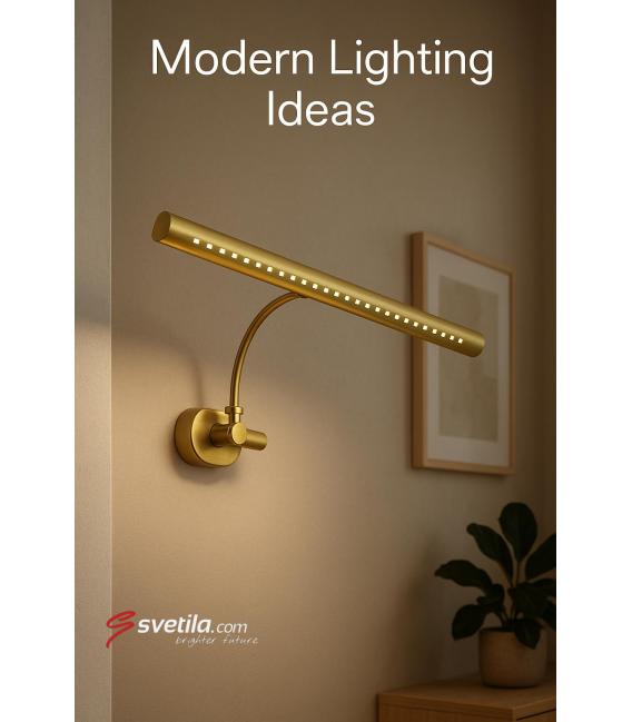BRENA 6W Antic Brass NW LED Luminaire - Perfect for Paintings – photo