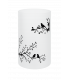 ZYTA E14 blanche avec motif artistique graphique en forme d'arbre 12364-38778