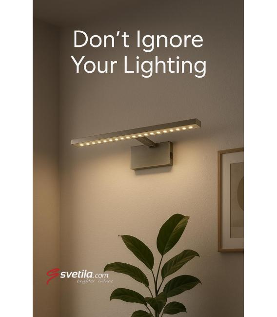 Luminaria LED RITON 6W Antic Brass - Perfecta para obras de arte – foto