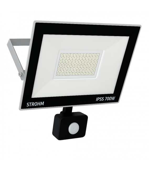 Foco LED con sensor de movimiento 100W Gris CW – foto