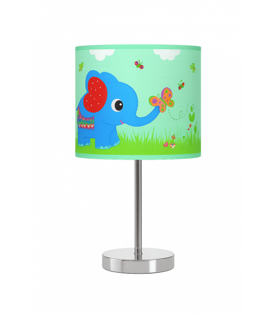 NUKA E14 Lámpara de mesa azul - Bonito diseño infantil – foto