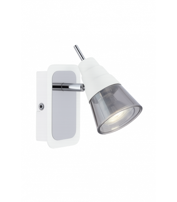 Luminaire élégant TOMI GU10 1D Chrome et Blanc - Unique – Photo