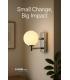 LED NELI 1L 6W WW chrome 12144-38848