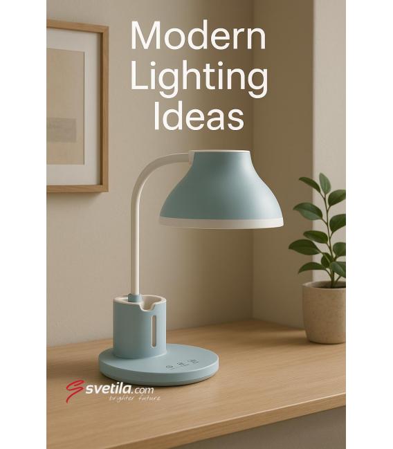 DEBRA Lámpara de escritorio LED - Brillo azul y blanco ajustable – foto