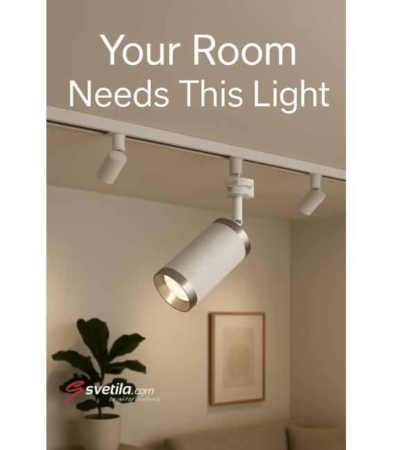 FRIDA TRA GU10 White/Chrome - Track Light Luminaire – photo