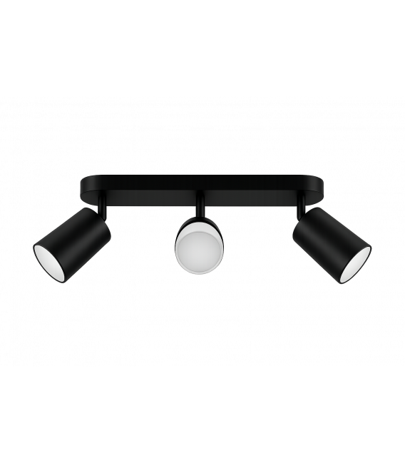 ZEBRA SPT GU10 3L Black/White Luminaire - Solution d'éclairage unique – Photo