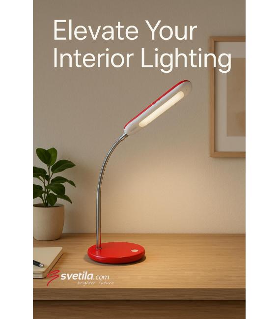 DORI LED Desk Lamp in Playful Red - Illuminate Your Space – photo