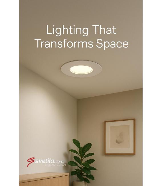 Plafón empotrable LED Downlight SLIM C 3W Blanco CW – foto