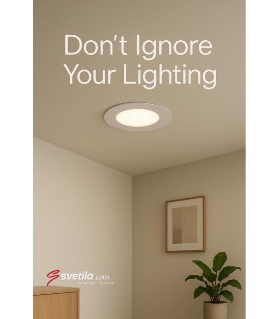 Plafón empotrable LED Downlight SLIM C 3W Blanco CW – foto
