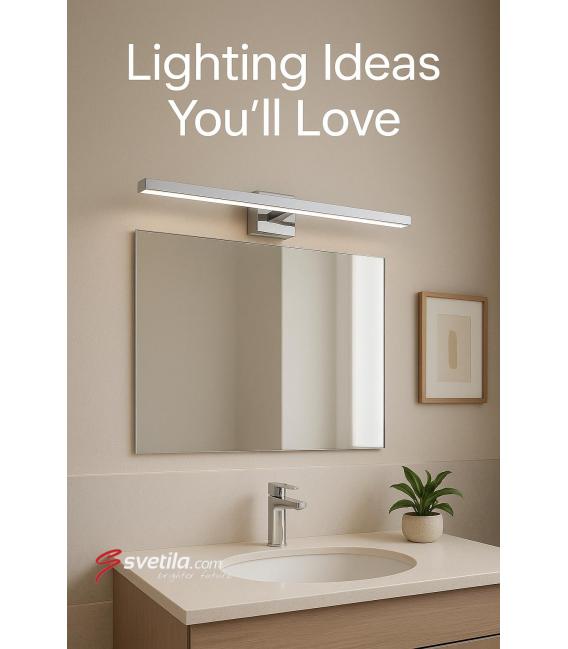Apparecchio a parete LED resistente all'acqua MARTA 8W Chrome NW – Foto