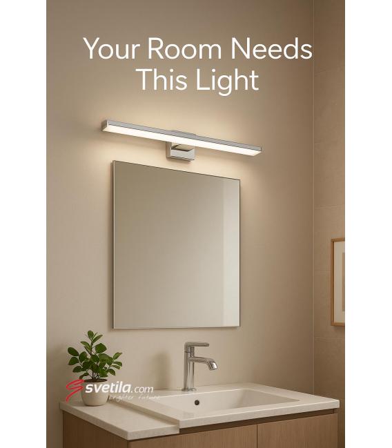 Apparecchio a parete LED resistente all'acqua MARTA 8W Chrome NW – Foto