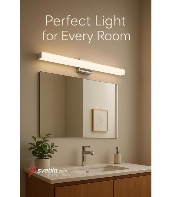 Applique LED résistante à l'eau 12W Chrome NW – Photo
