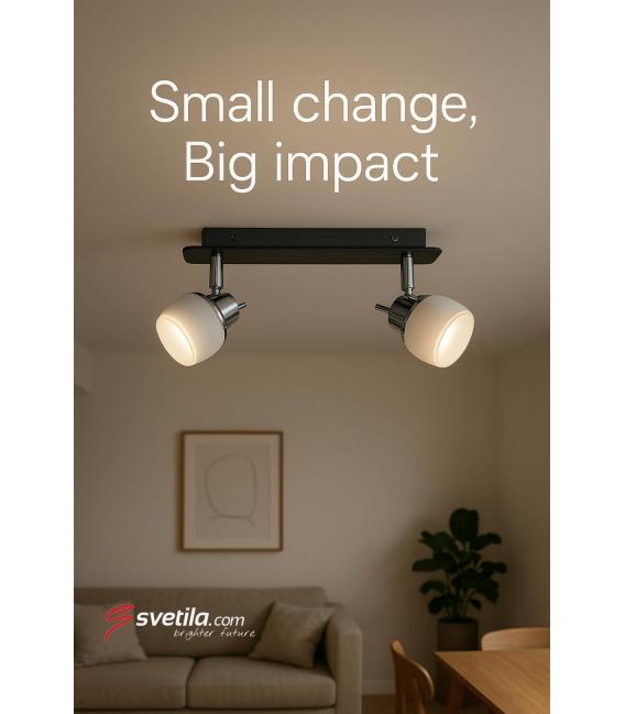 EPOS G9 2L Chrome Wenge Luminaire - Solution d'éclairage unique – Photo