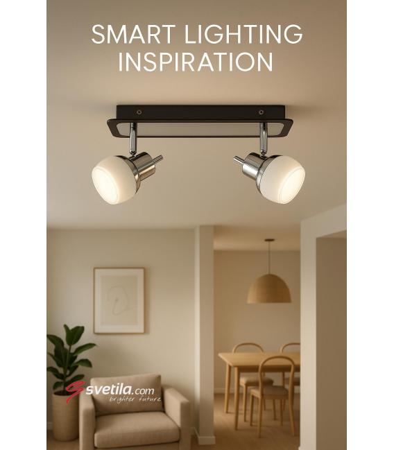 EPOS G9 2L Chrome Wenge Luminaire - Solution d'éclairage unique – Photo